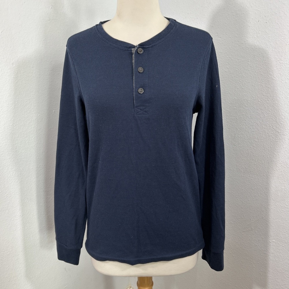 Avalanche Henley Thermal Shirt Mens S Blue Dexter‎ Morgan Style Kill Tv